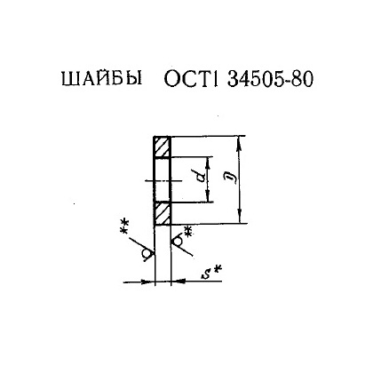 Шайбы ОСТ 1 34505-80